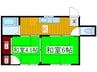 中村荘 2Kの間取り
