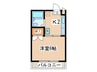 グリ－ンヒルズ玉川 1Kの間取り