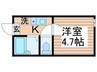 ノーザンロード扇大橋 1Kの間取り