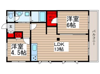 間取図 ウエストボナ－ル