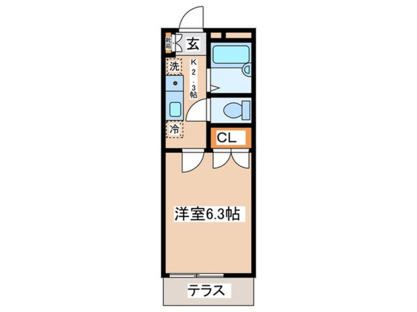 間取図 第Ⅱメゾン谷端