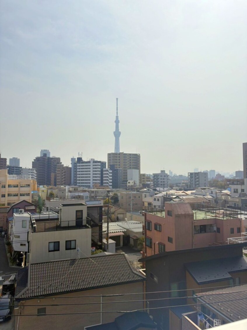 室内からの展望 オープンブルーム東向島west