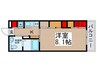 リブリ・クレイン柏 1Kの間取り