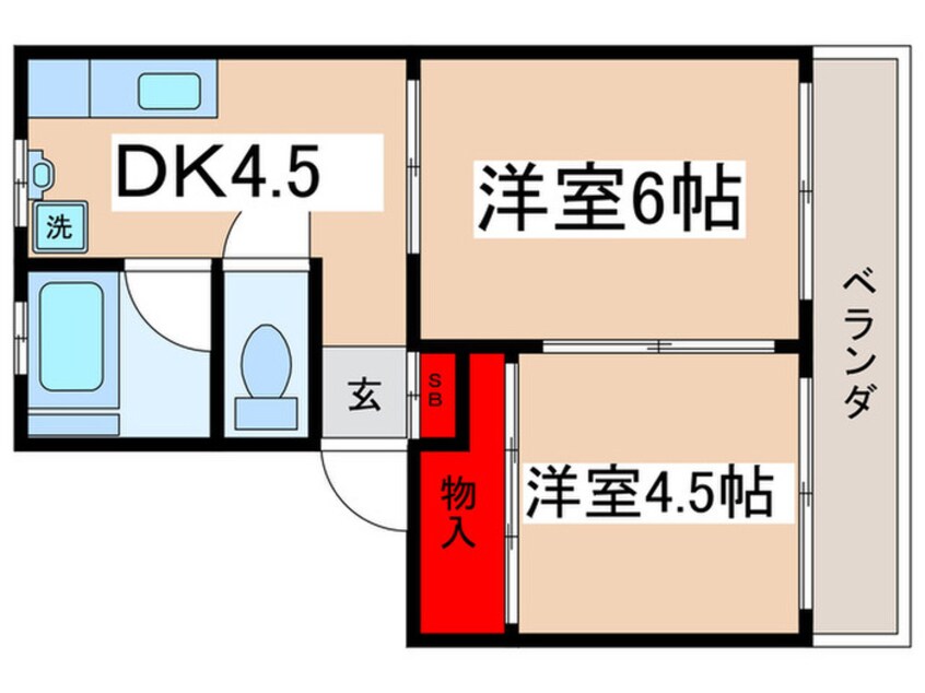 間取図 コーポ嶋田 Ⅱ