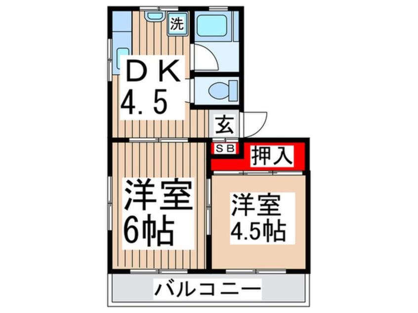 間取図 コーポ嶋田 Ⅱ