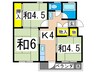 東芝杉田コーポ４号棟（433） 3Kの間取り