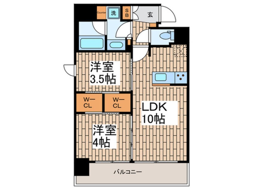 間取図 ルフォンプログレ西大井プレミア