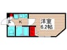 リバープレイス梅島 1Kの間取り
