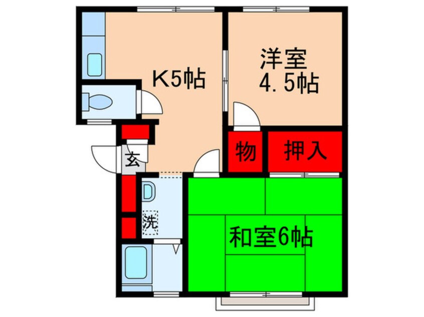 間取図 前原並木ハイツ