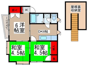 間取図 三矢小台ハイツ