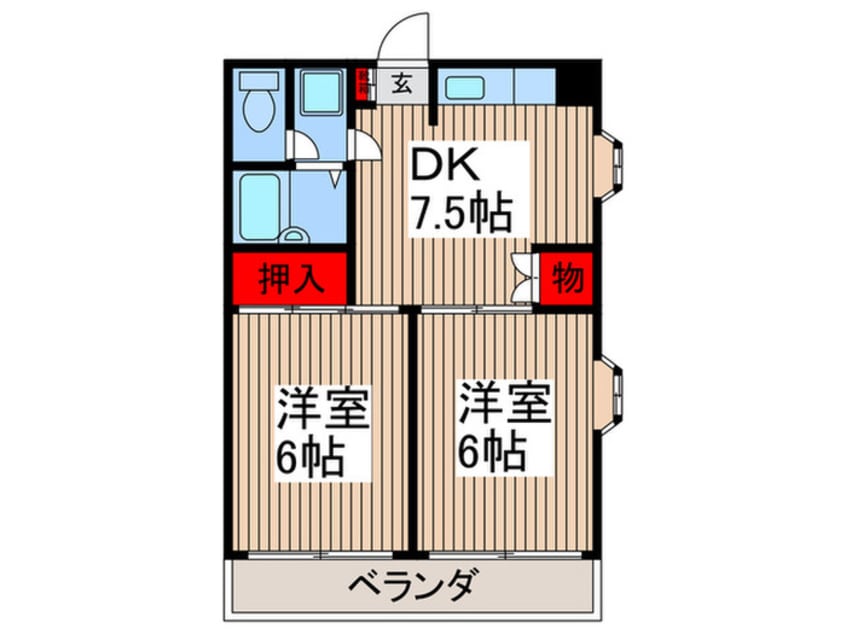 間取図 第二ドリ－ムハイツ
