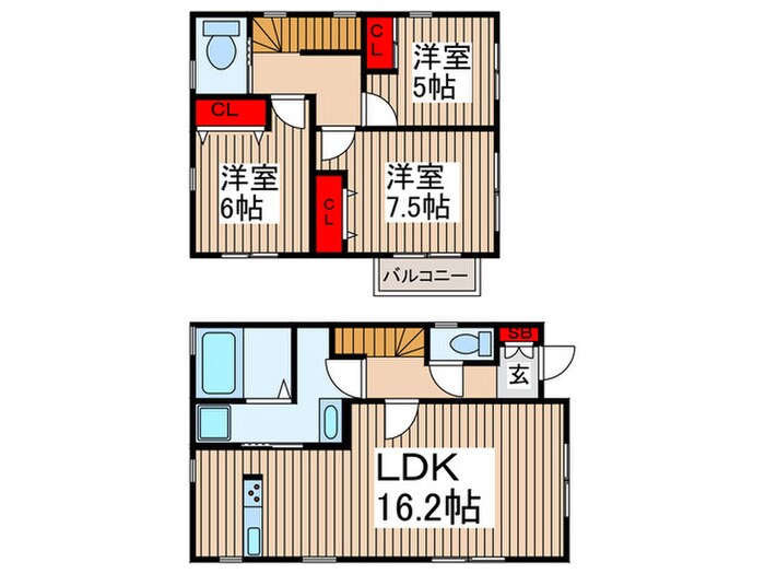 間取り図 駒木台戸建賃貸