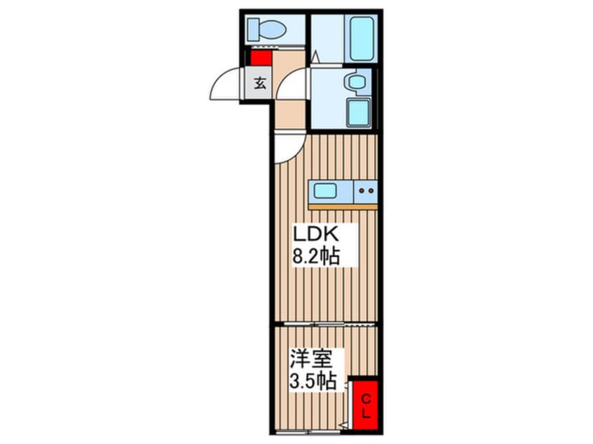 間取図 仮)KEIAI RESIDENCE せんげん台V