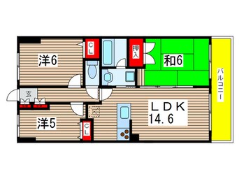 間取図 ｴｺﾛｼﾞ-千葉みなとﾚｼﾞﾃﾞﾝｽ