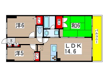 間取図 ｴｺﾛｼﾞ-千葉みなとﾚｼﾞﾃﾞﾝｽ