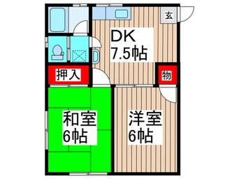 間取図 かとれあハイツ