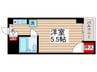 クレール京屋 1Rの間取り