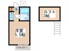 メゾン四季 1Rの間取り