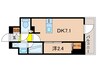 コンフォリア王子 1DKの間取り