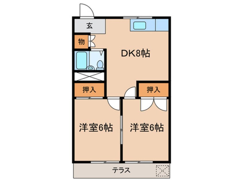 間取図 コーポ松村