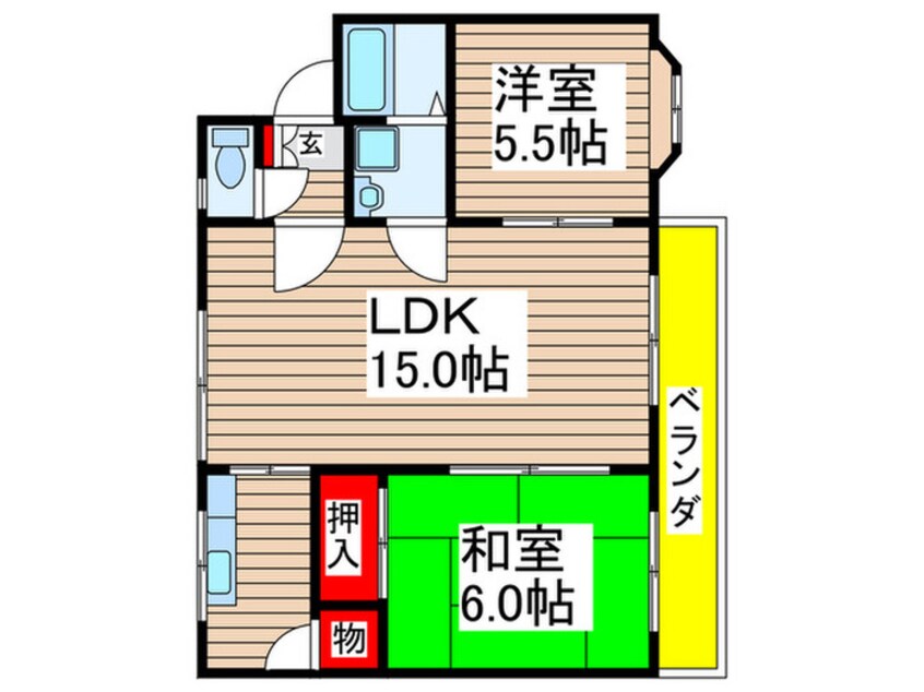 間取図 ハイム市原第一