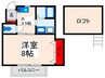 篠崎パークサイド２ 1Kの間取り