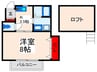 篠崎パークサイド２ 1Kの間取り