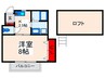 篠崎パークサイド２ 1Kの間取り