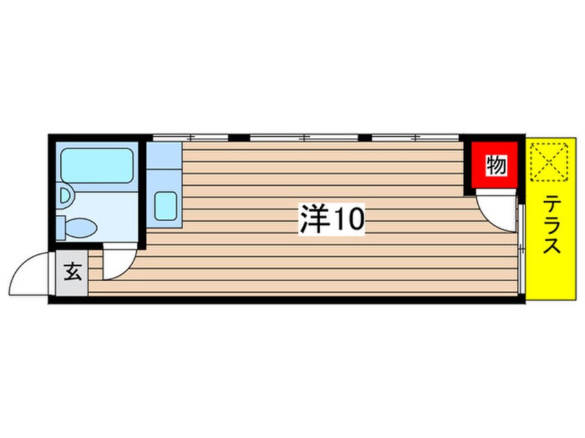 間取図 登戸コ－ポ