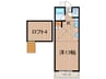 スタンザ 1Rの間取り