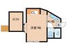 オレンジステアーズ 1Kの間取り