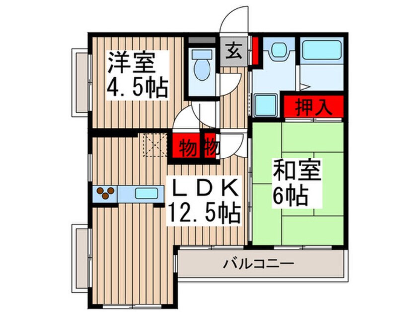 間取図 ウィンベルコ－ラス大宮日進