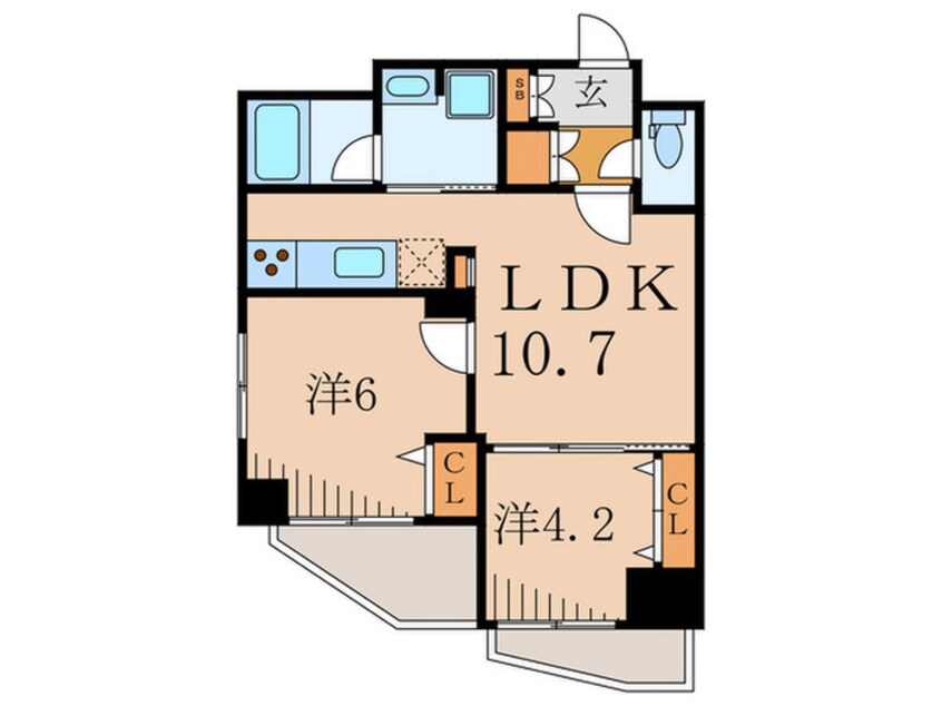 間取図 コンフォリア西蒲田