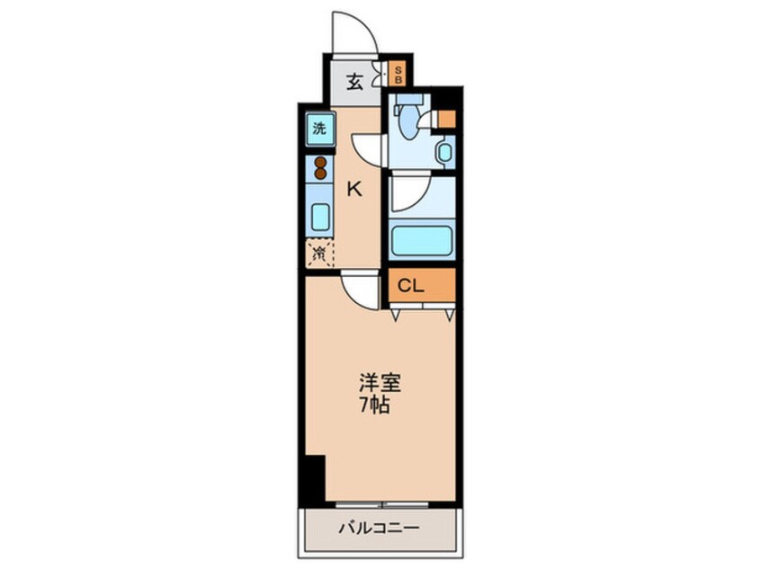 間取図 コンフォリア西蒲田