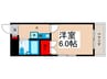 須賀ビル 1Kの間取り