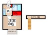 ノーリーズン松戸 1Kの間取り