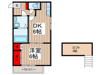 間取図 ハイツＫＩＫＵＣＨＩ