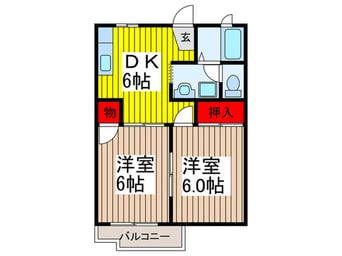 間取図 フラット川口南