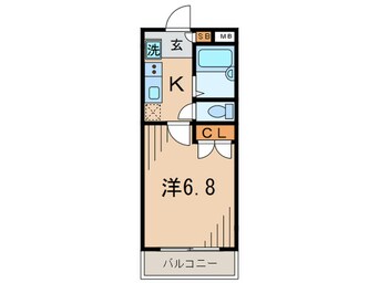 間取図 エスコート芝浦（302）