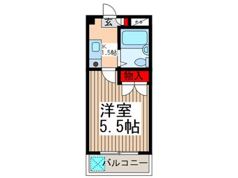 間取図 シャルマン谷塚南