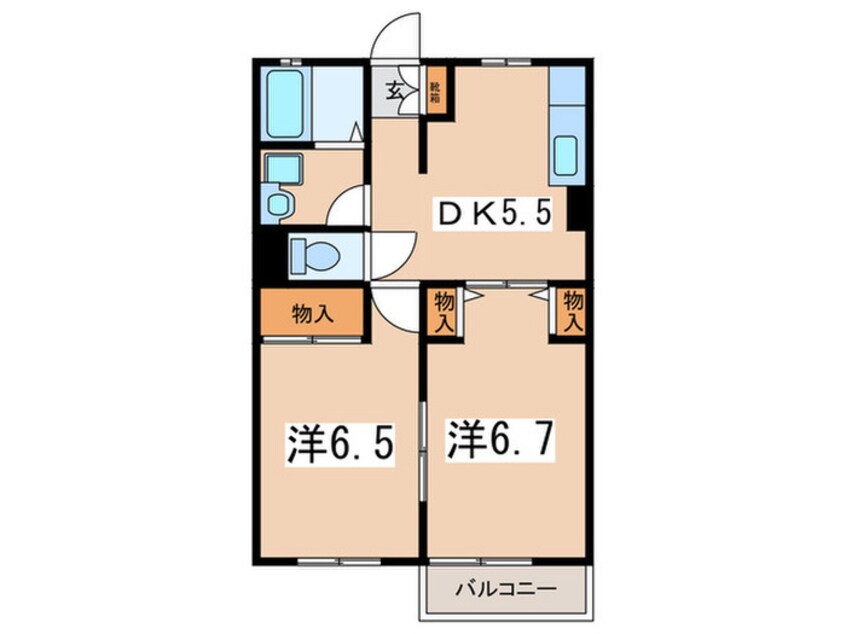 間取図 グリ－ンパレス斉藤分町