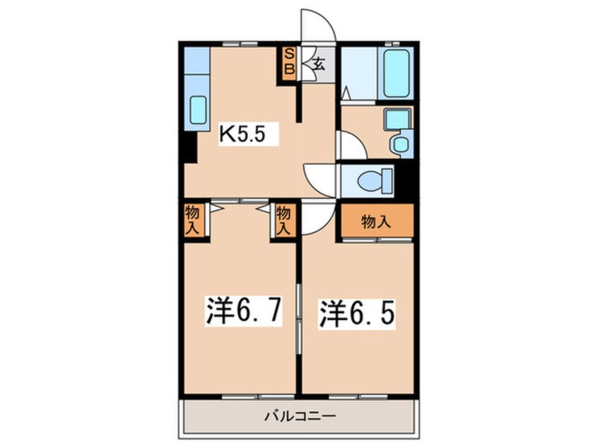 間取図 グリ－ンパレス斉藤分町