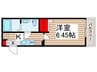 ヒルズ馬橋Ⅱ 1Kの間取り