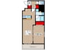 S-RESIDENCE秋葉原grande 1LDKの間取り