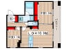 S-RESIDENCE秋葉原grande 2LDKの間取り