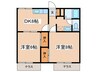 南鴨宮サニ－ハイツ 2DKの間取り