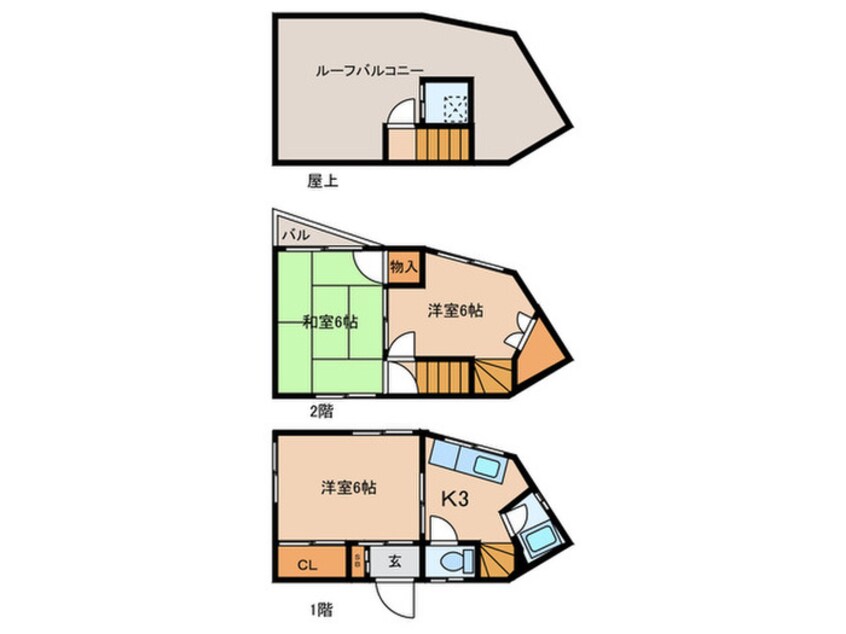 間取図 西品川1丁目貸家