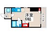 アストラル町屋(1001) 1Rの間取り