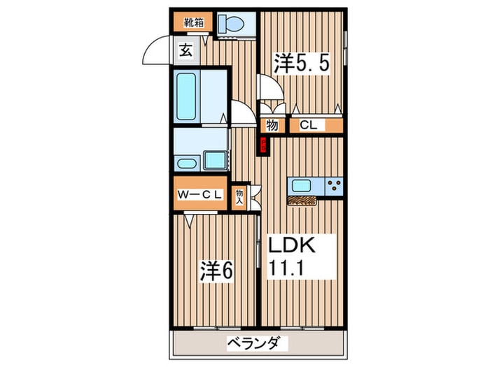 間取り図 Prendre　Charmant