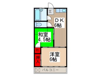 間取図 ホワイトハイツ